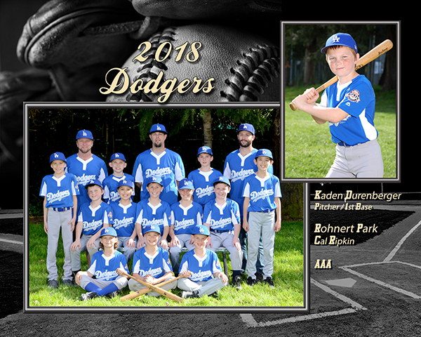 Deluxe TeamMate #2 - 8x10 Deluxe TeamMate personalized with player’s name, position, teams name, division, league and year.
