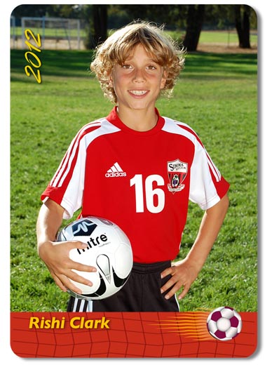 Personalized Fridge Magnet - 3 ½ x 5 magnet personalized with player’s name, position, and year. 